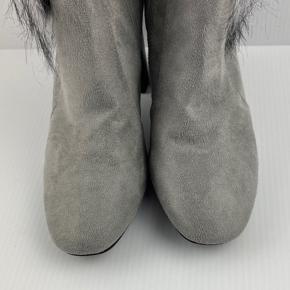 Gray Faux Fur Ankle Boots Bernice by Cape Robbin - Picture 2 of 12